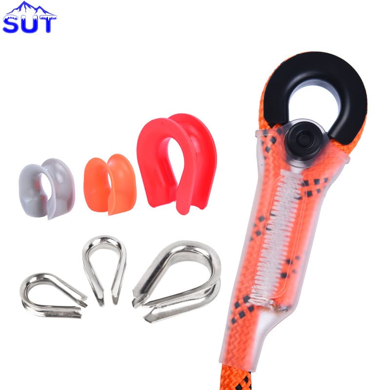 SUT Safety Rope Climbing Rope Protection Loop Triangle Loop for 10-16 Rope Stainless Steel Heart Ring Wholesale