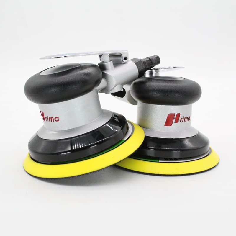 Taiwan Rima 5-inch Pneumatic Polisher for Car Waxing and Polishing, Air Grinder with Sandpaper for Dry Grinding