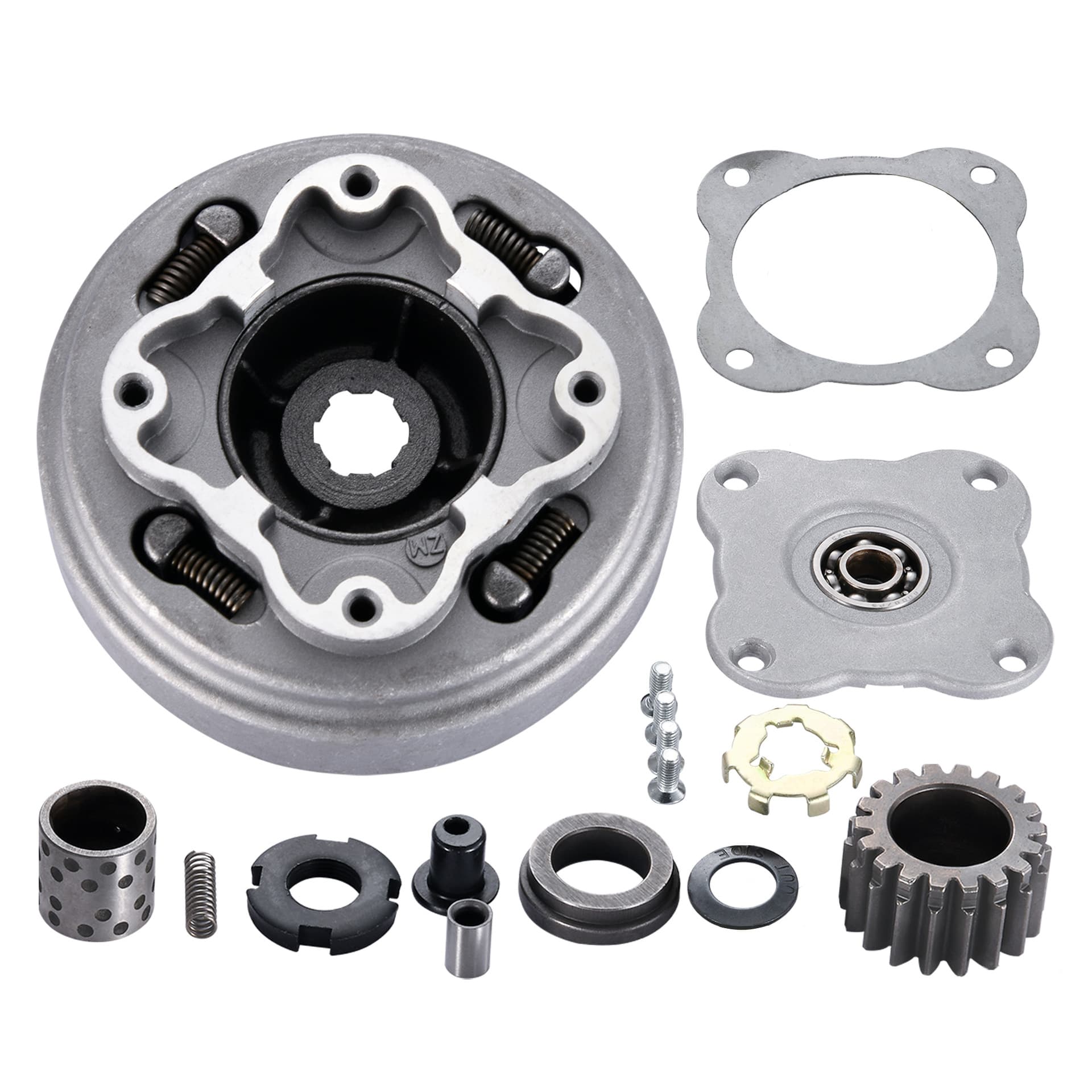 Wholesale heavy-duty manual clutch sets compatible with 50cc, 70cc, 90cc, 110cc, and 125cc off-road vehicles.