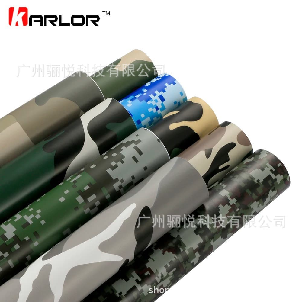 Digital Woodland Green Camo Desert Camo Camouflage Vinyl Film Sticker for Car Motorcycle 10x100cm