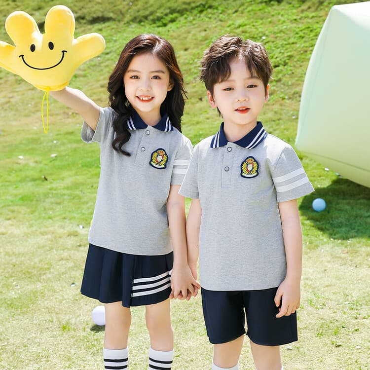 Kindergarten Summer Uniform Sports Day Elementary School Uniform College Style Graduation Photo Class Outfit June 1st Performance Costume Pure Cotton