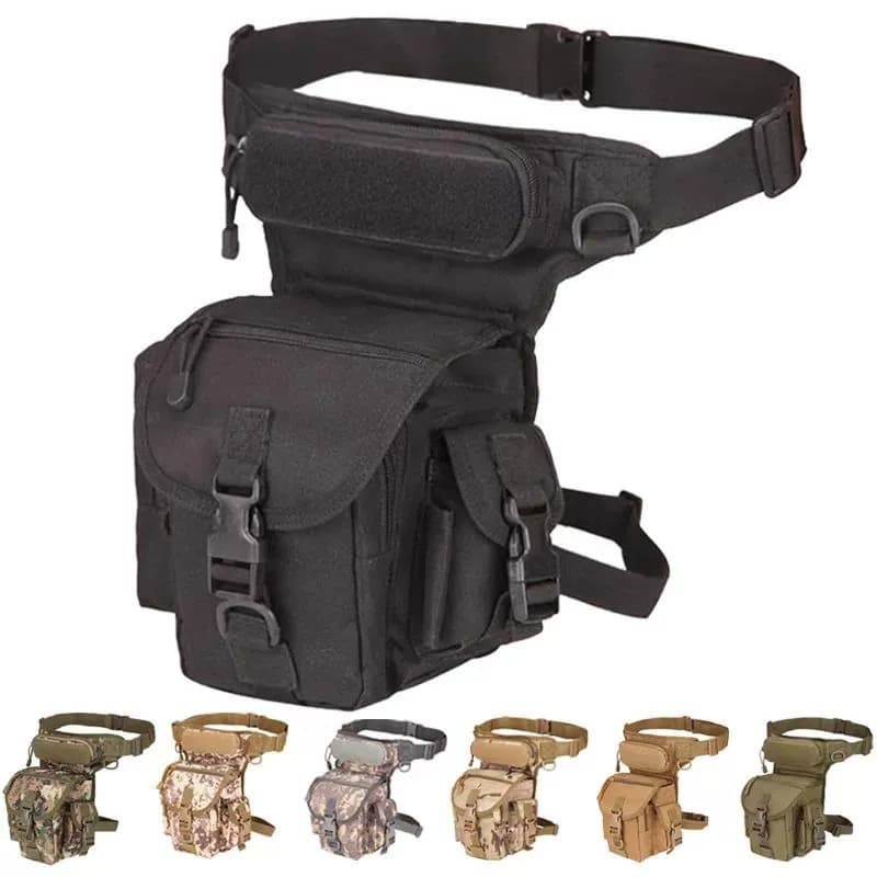Amazon Cross-Border Factory Stock Waterproof Oxford Cloth Military Camouflage Style Single Shoulder Crossbody Reporter Photography Sports Leg Bag