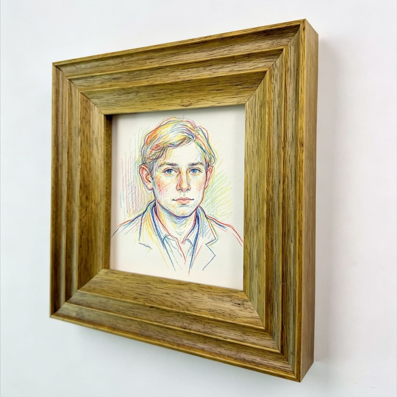 Minimalist Frame Solid Wood Picture Frame Decoration American Style Brown Oil Painting Frame Self-Mounting Wall Hanging Empty Frame Art Exhibition