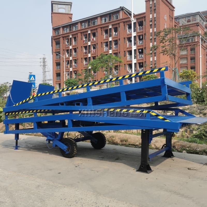 Split Loading Dock Bridge, Hydraulic Loading/Unloading Platform, Container Ramp 10 Ton Vehicle Logistics Efficient Loading/Unloading