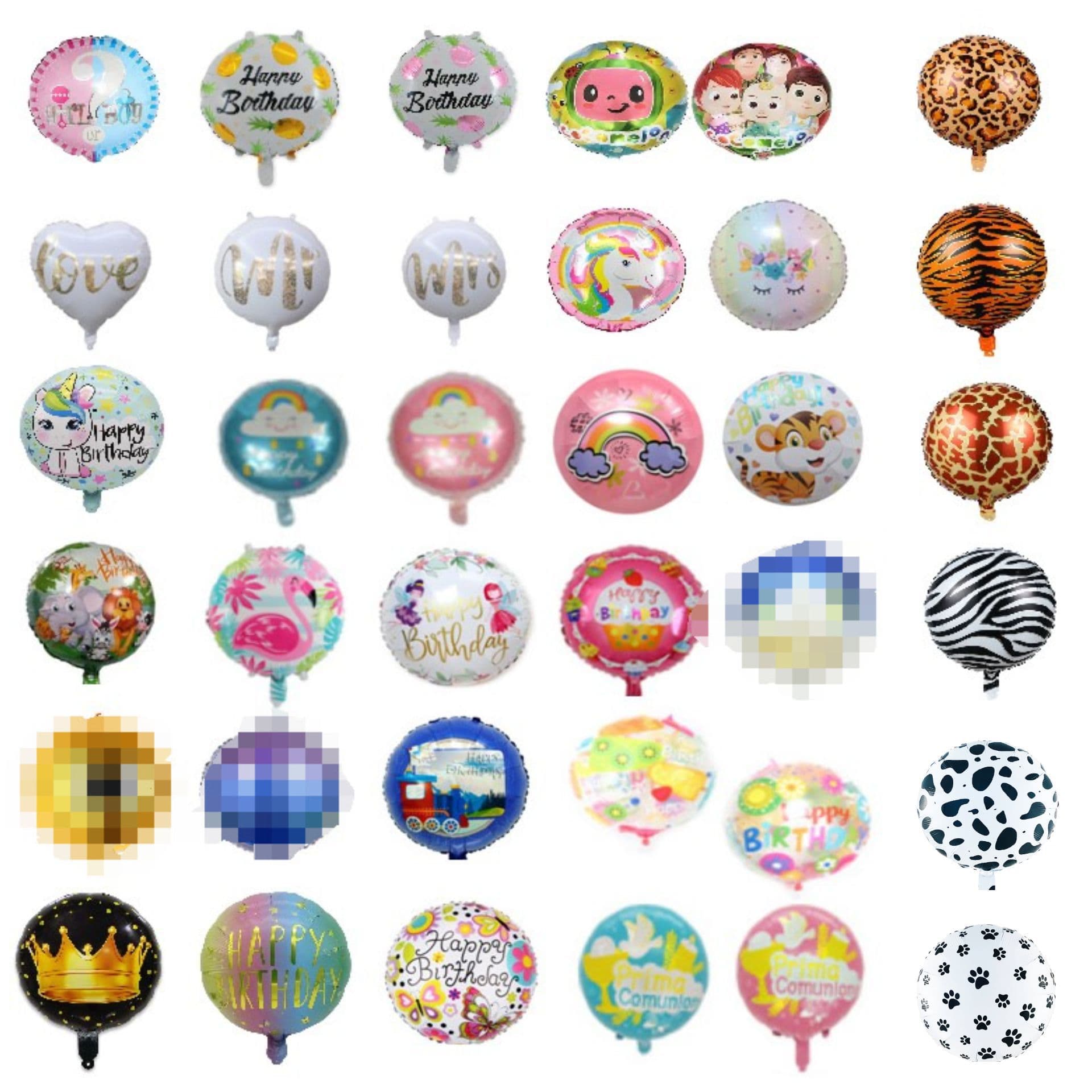 New 18-inch Birthday Round Balloon Party Decoration Atmosphere Circular Birthday Balloon Baby Birthday Decoration Ball