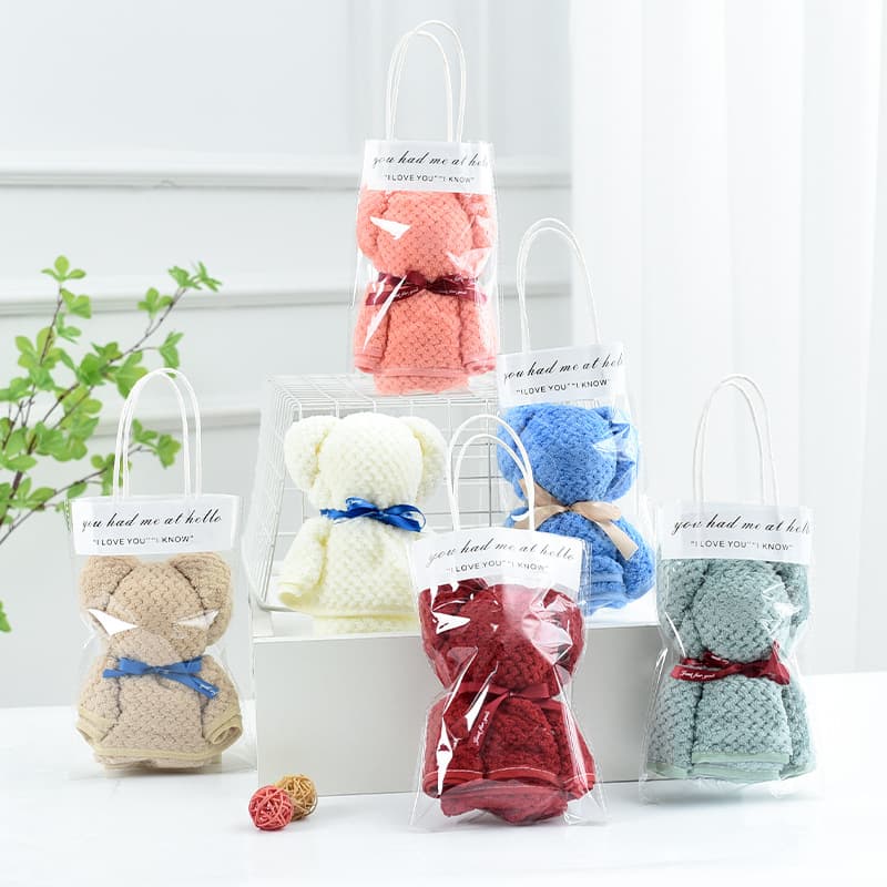 Coral Fleece Pineapple Check Pearl Bear Towel Souvenir Small Gifts 30*30 Opening Givebacks Welfare Souvenirs