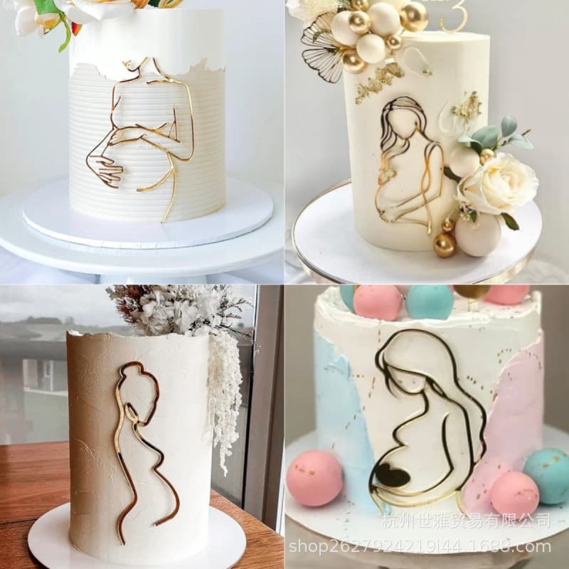 Mummy to Be Topper Pregnant Cake Decoration Mom-to-Be Party Decoration Baby Shower Charm