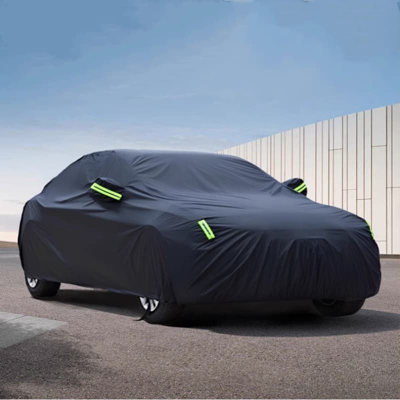 In Stock Cross-Border 190T Car Cover Full Cover, Sunscreen, Dustproof, Heat Insulation Cover, Car Cover, Sunshade Cover