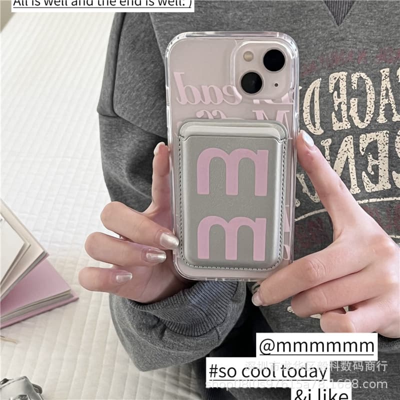 Cross-border Amazon Compatible iPhone 16 Pro Max Apple 15 Magnetic Card Holder Phone Case Set