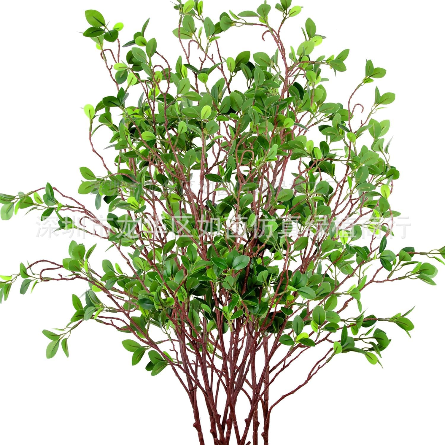 Simulated Milan leaves, fake flowers, interior decoration, simulated leaves, home furnishings, simulated green plants, Milan leaves, drop shipping