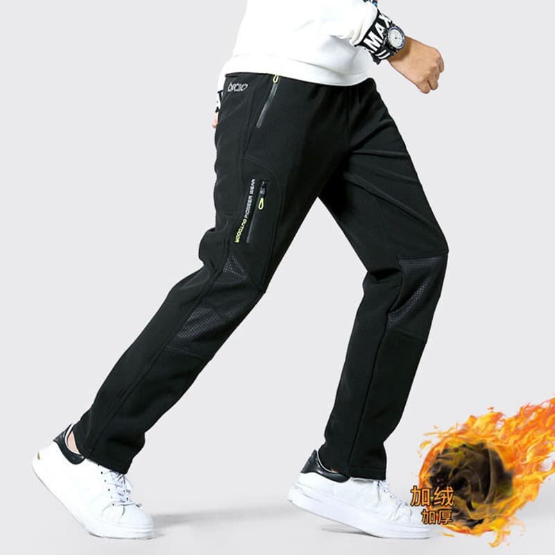 Boys' hiking pants, youth hiking pants, windproof and warm, loose-fitting softshell pants for children, middle and high school students.