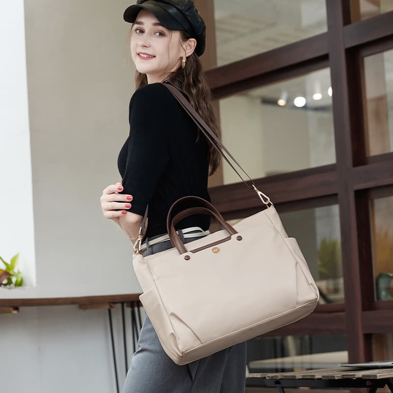 Factory Direct Canvas Tote Bag for Women New Autumn Winter Work Computer Bag Fashion Casual Lightweight Handbag Shoulder Bag