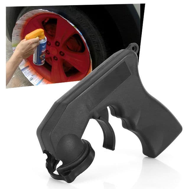 Spray Gun Handle Portable Painting Tool, Effortless Hand-Cranked Auto Spray for Cars, Labor-Saving