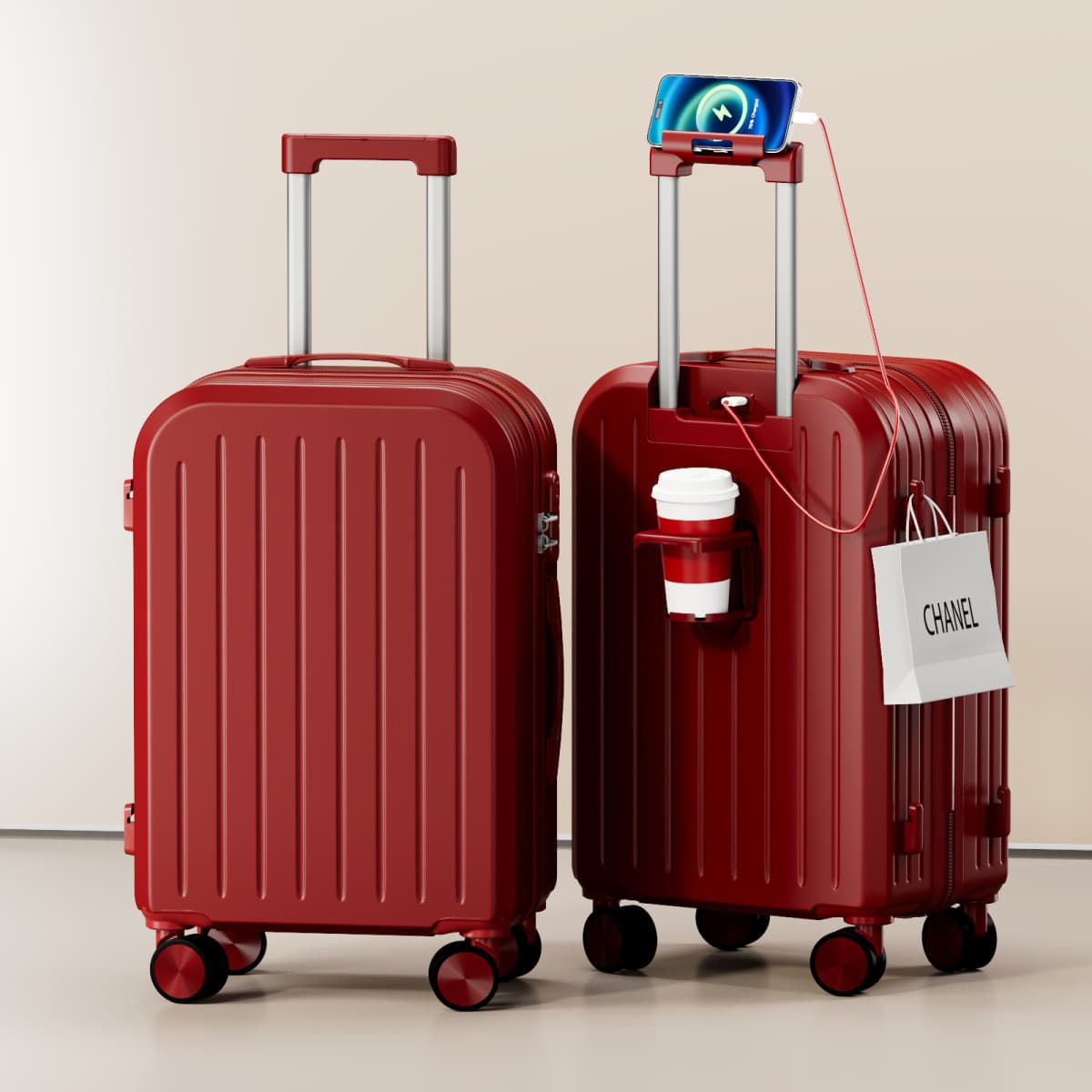 Wedding Red Suitcase Dowry Festive Box Wedding Dowry Box 2025 New Travel Suitcase Password Box Trolley Case