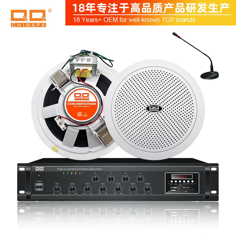 Public Address System Fire Emergency Broadcast 3W Ceiling Speaker for Commercial Installation