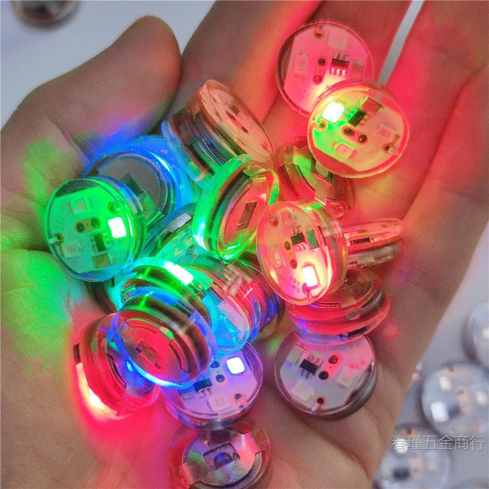 Circular vibrating flash light, children's clothing light, shoe light, school bag light, button light, hole shoe light, carrot knife wick