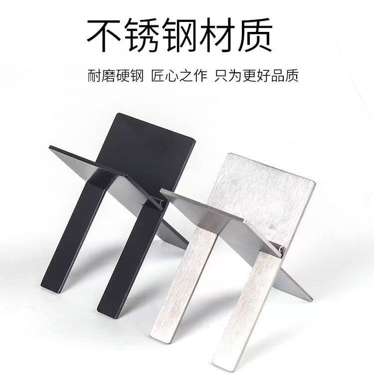 Stainless steel cigar holder, portable foldable mini cigar stand, factory wholesale.