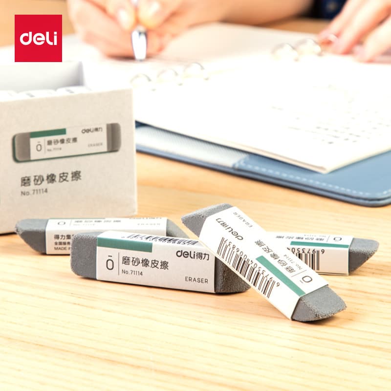 Deli frosted dual-purpose eraser erasable ballpoint pen gel pen erasing artifact pen water pen eraser recommended by students