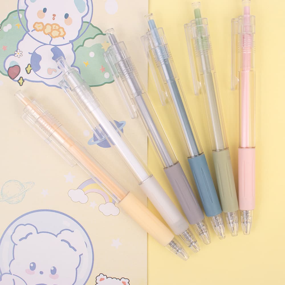 Press-Type Morandi Carving Pen, High-Value Simple Hand Account, Girl's Heart Hand Account Pen-Type Paper Cutting Knife, Paper Cutting Pencil Knife