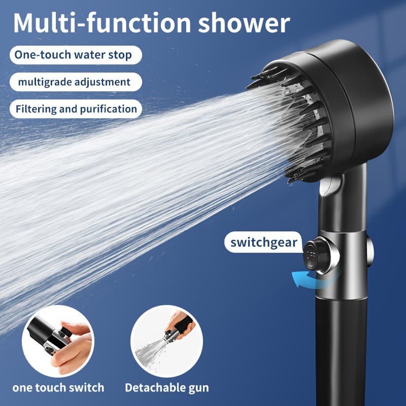 2026 New Cross-border Drop Shipping 3-Speed Adjustable Shower Head High Pressure Cross-border