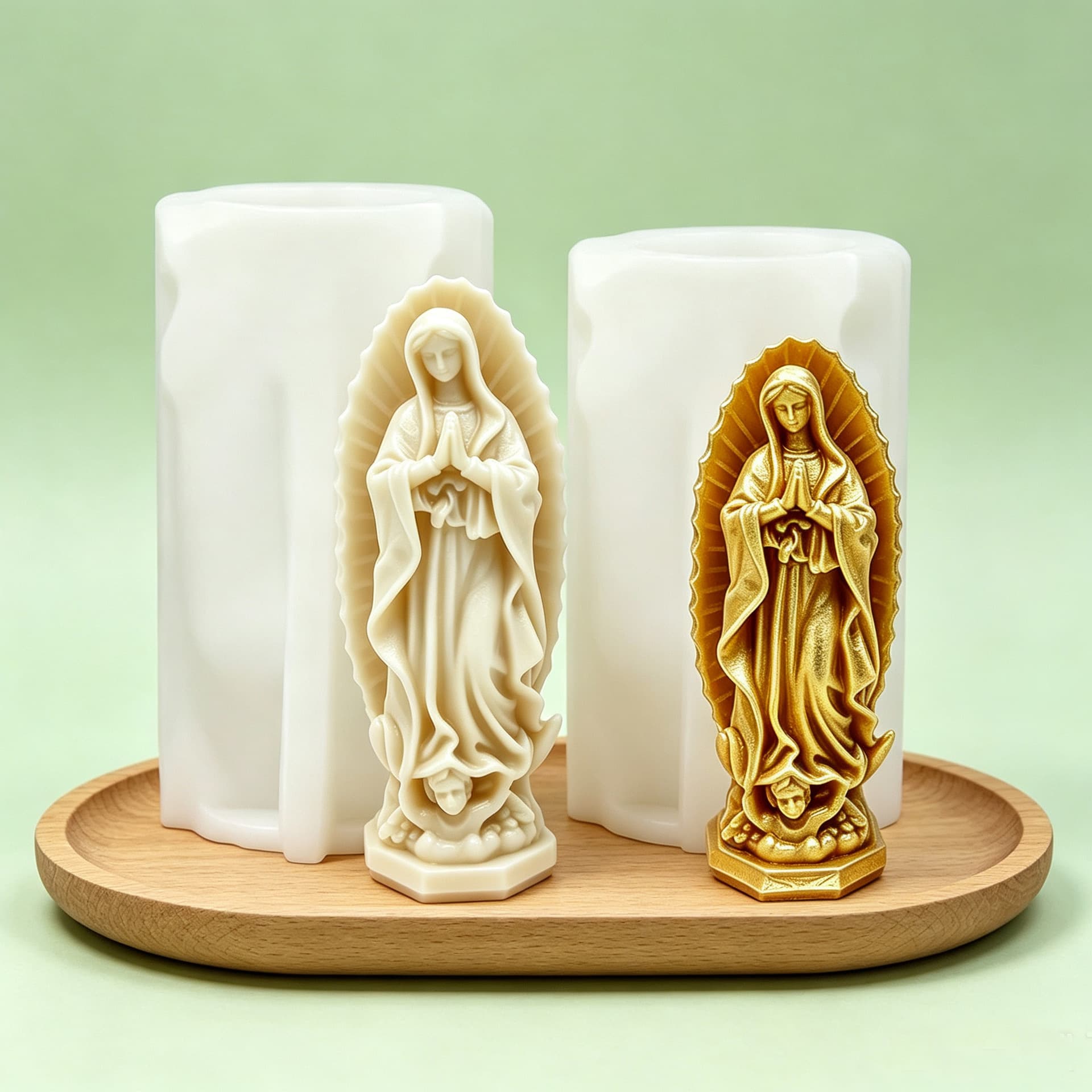 Cross-border Goddess Statue Aromatherapy Candle Silicone Mold DIY Human Figure Resin Plaster Diffuser Stone Ornament Mold
