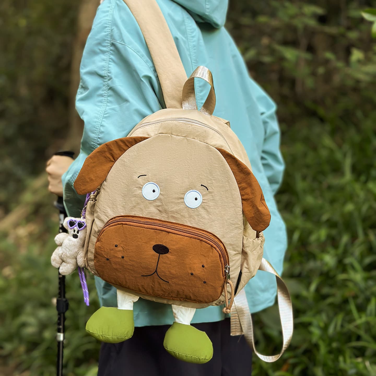 Cross-Border Creative Puppy-Shaped Backpack for Women, New Korean-Style High-Aesthetic Embroidered Student Backpack, Travel Mini Backpack