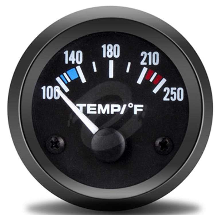 2 Inch 52mm Black Car Modification Pointer Oil Temperature Gauge 12V Universal Automotive Instrument Oil Temp Gauge