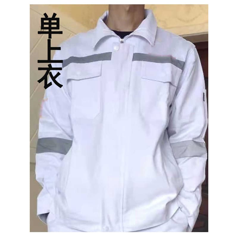 Men's pure cotton workwear set for offshore oil, coal mines, shipyards, spring and autumn tops and pants, special for welding, heat-resistant and wear-resistant.