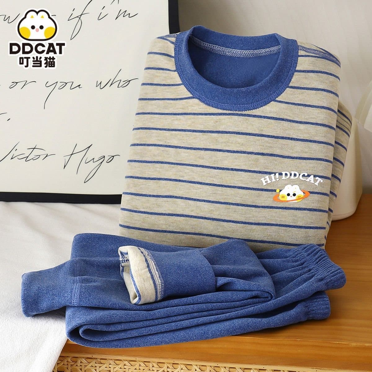Children's thermal underwear set, wool and silk, new autumn and winter style, baby base layer, children's thermal underwear and trousers set for toddlers.