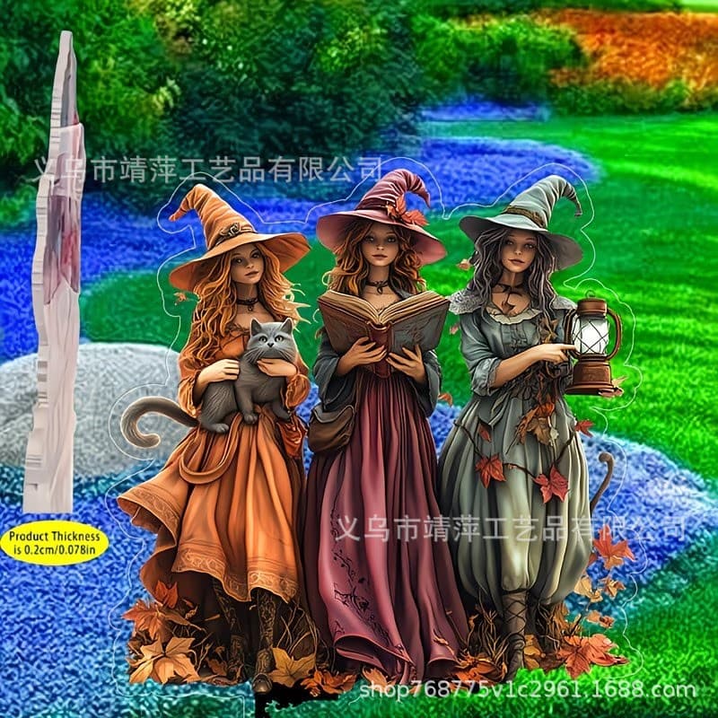 Cross-border new product Halloween Elf Butterfly Fairy Pumpkin Decoration 2D Flat Home Decoration Desktop Ornament