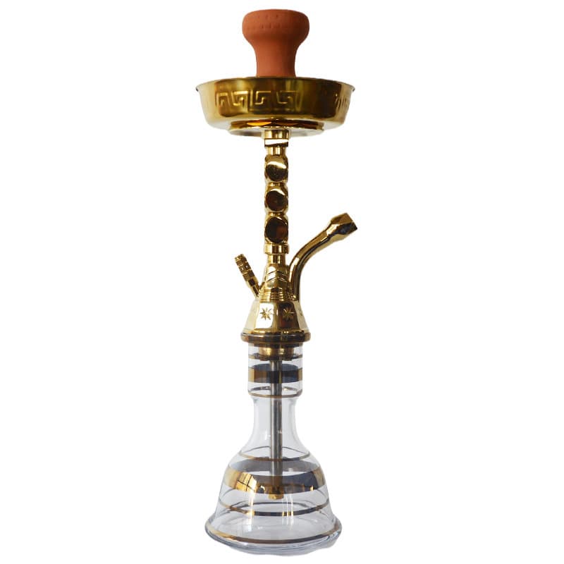 Arabic Hookah Bottle Mini Egyptian Gun Hookah Gold Glass Bottle Shisha Hookah