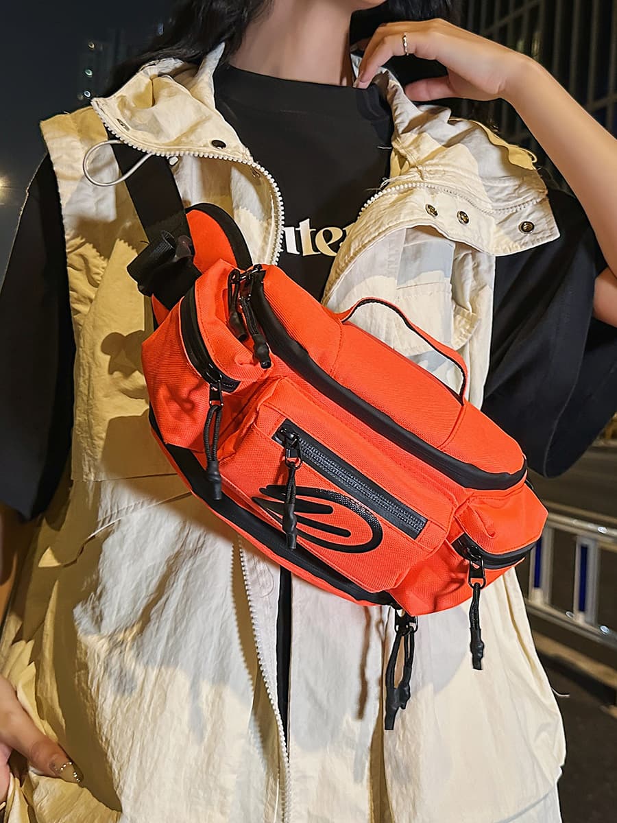 Waist Bag Motorcycle Riding Chest Bag Motorcycle Equipment Storage Bag Rider Crossbody Bag Men's and Women's Sports Waterproof Backpack Trendy