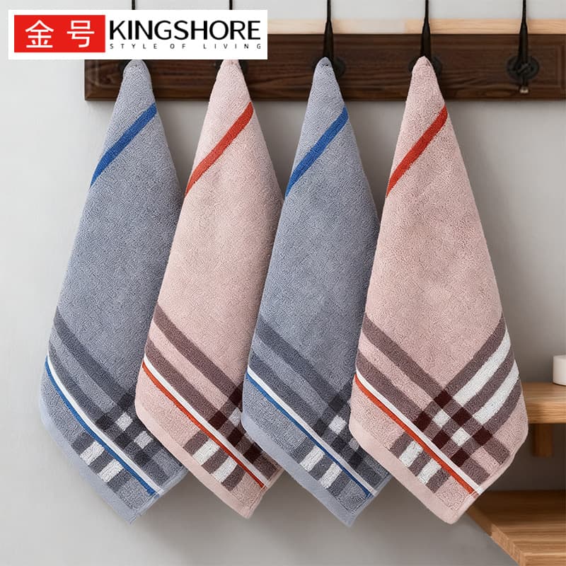 Jinhao Pure Cotton Household Face Towel, All-Cotton Face Cloth, Square Hand Towel, Hanging Absorbent Small Towel GA6359