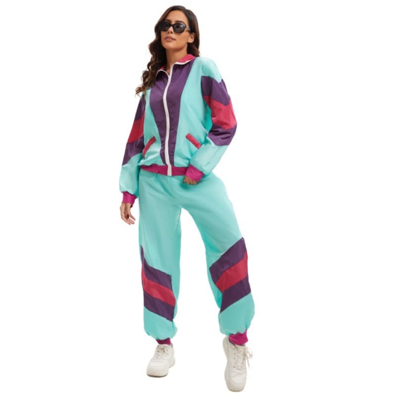 Halloween Couple Costume Retro Disco 70s Hippie Dance Party Hip Hop Cosplay Stage Performance Outfit