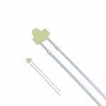 LTL-709Y Yellow Emitting Yellow Light Wide-Angle Scattering LED Bead 2mm Round Head Emitter 60mW Power Consumption