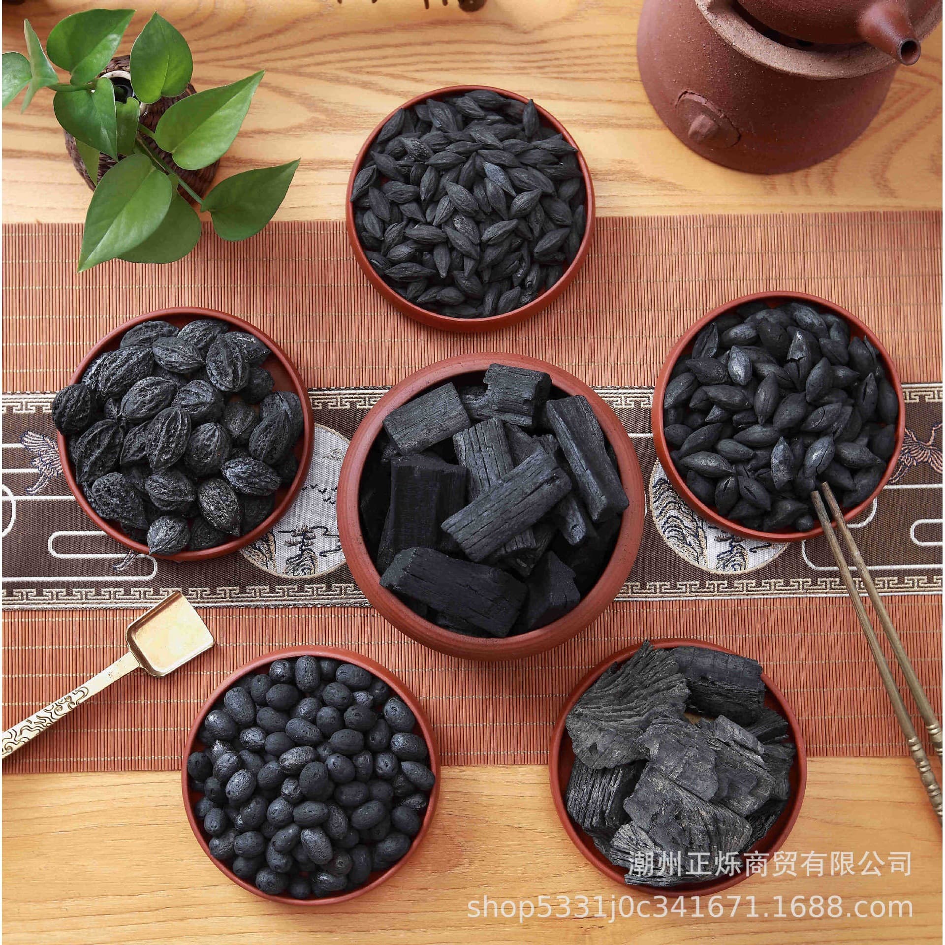 Olive charcoal, longan charcoal, walnut charcoal, black olive charcoal, indoor smokeless and durable tea stove, gongfu tea brewing, barbecue charcoal