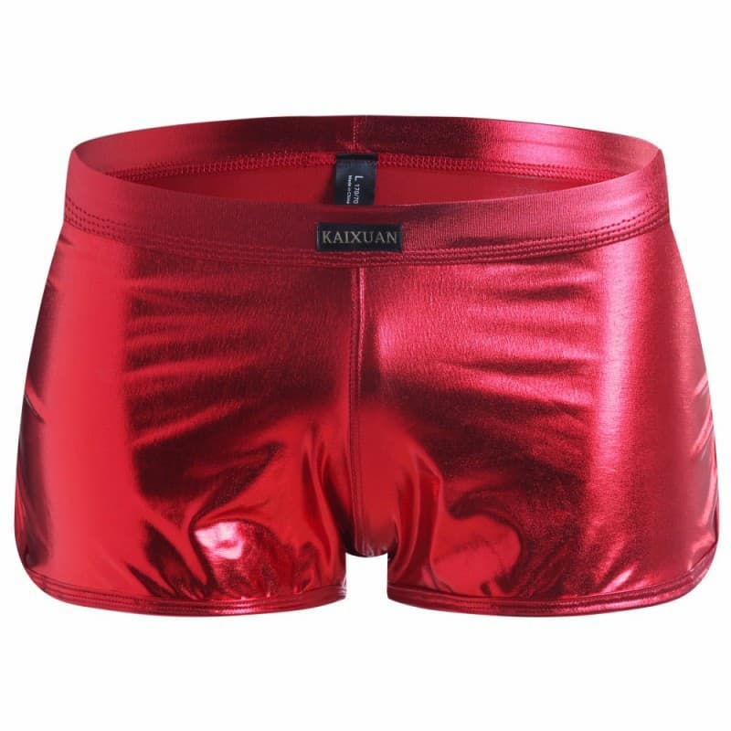 Men's Briefs Men's Boxer Briefs Patent Leather Faux Leather Stage Performance Nightclub Sexy Underwear 1045PJ