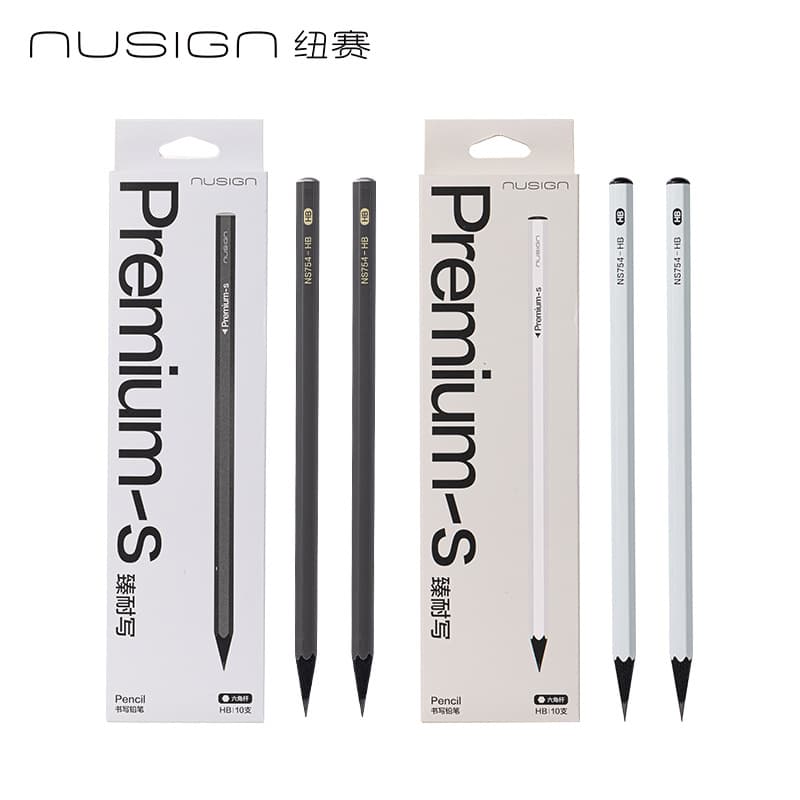 Deli Nusign NS754-HB Premium Durable Hexagonal Pencil HB (Assorted) (10 pieces/box)