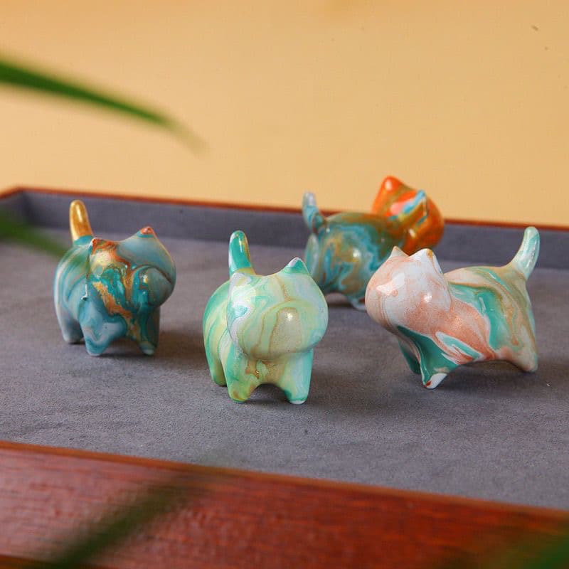Factory Direct Non-Heritage Lacquer Small Cat Floating Lacquer Fluid Lacquer Color Random Ornament Art DIY Cute Drop Shipping