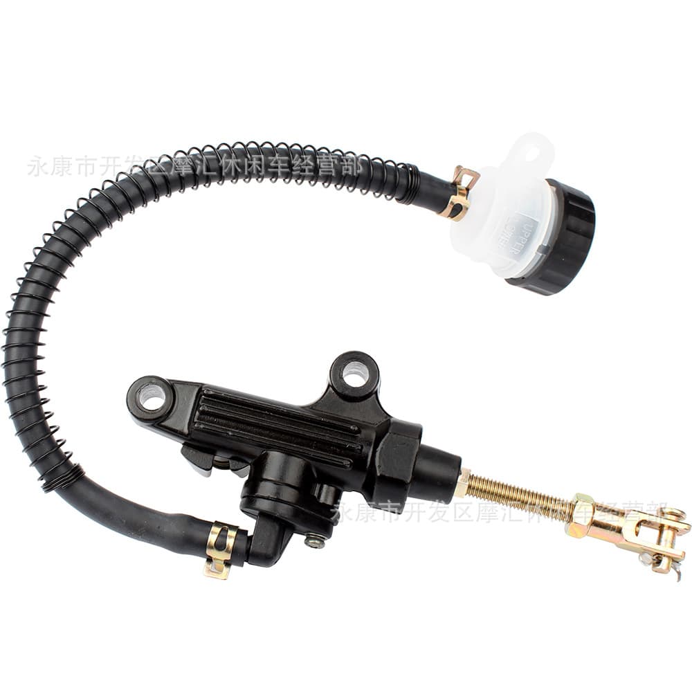Suitable for Yamaha ATV Warrior YFM 350 1987-2004 rear brake upper cylinder integrated pump, black.