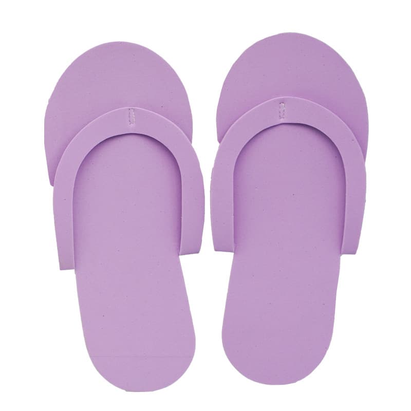 Disposable Foam EVA Slippers with Stitching for Nail Salon, Hotel, Home, Travel, Thong Sandals, 3mm Thick
