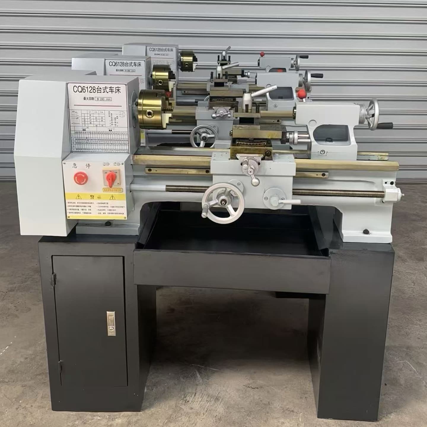 Factory direct sales ordinary lathe 6128 small horizontal household instrument lathe 6130 metal cutting mini lathe