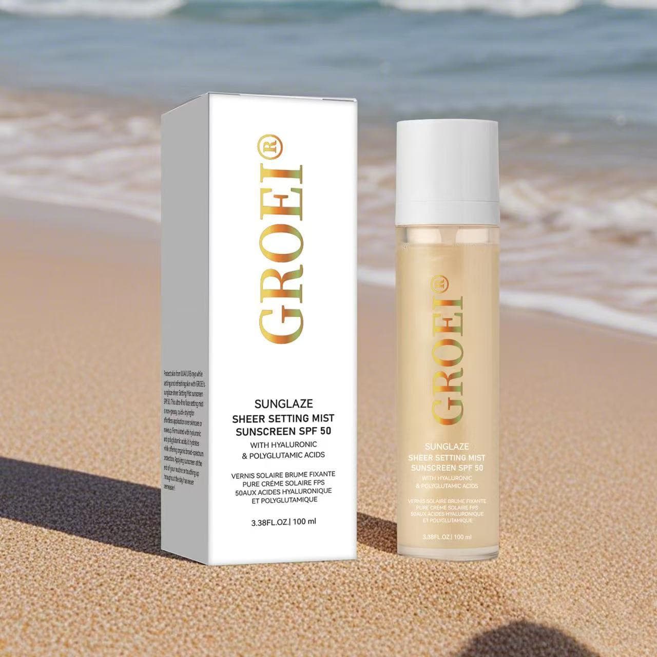 Cross-border Bestseller - Setting Spray Sunscreen Lightweight Transparent Makeup Setting Spray Refreshing Sunscreen