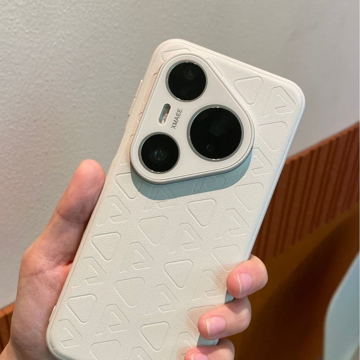 Compatible with Huawei Pura 80 Pro Phone Case, Precision Cut New Style P80 Fashionable Minimalist Vegan Leather Shockproof Sticker Protective Cover
