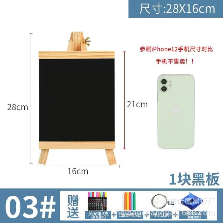 Portable Blackboard Fluorescent Board Glow-in-the-Dark Sign for Milk Tea Coffee Shop Bar Counter Decoration Price Display Advertising Board