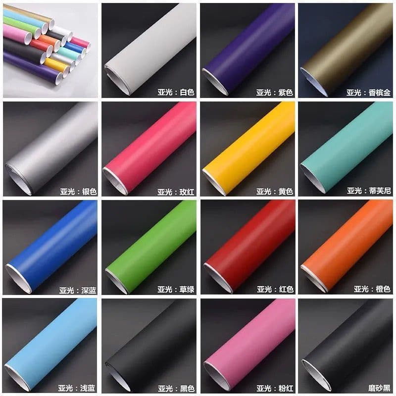 Color Change Vehicle Film Covering Sticker Furniture Electric Tricycle Motorcycle Film Car Hood Roof Front/Rear Bumper Wrap
