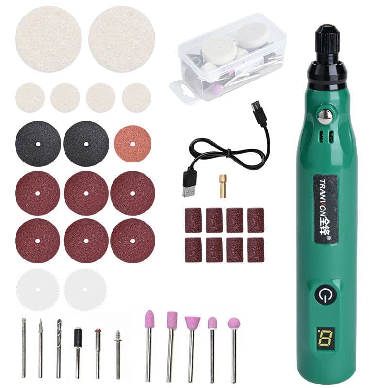 Mini Electric Grinder Handheld Jade Wood Carving Polishing Tool Engraving Drill Electric Grinding Pen