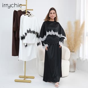 Ai Yirui Real Shot Direct Out, Long Sleeve with Shawl Lace Trim Top 1178