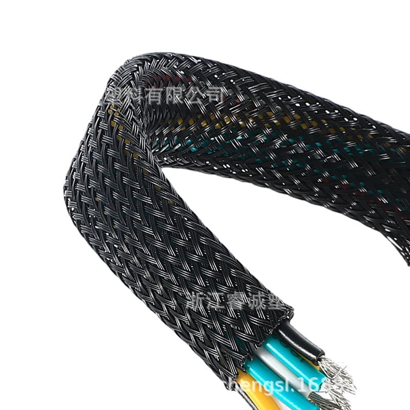 Nylon Braided Mesh Sleeve, Retractable Textile Tube, Nylon PET Flame Retardant, Wire Protection, Cable Sleeve, Fireproof Wiring