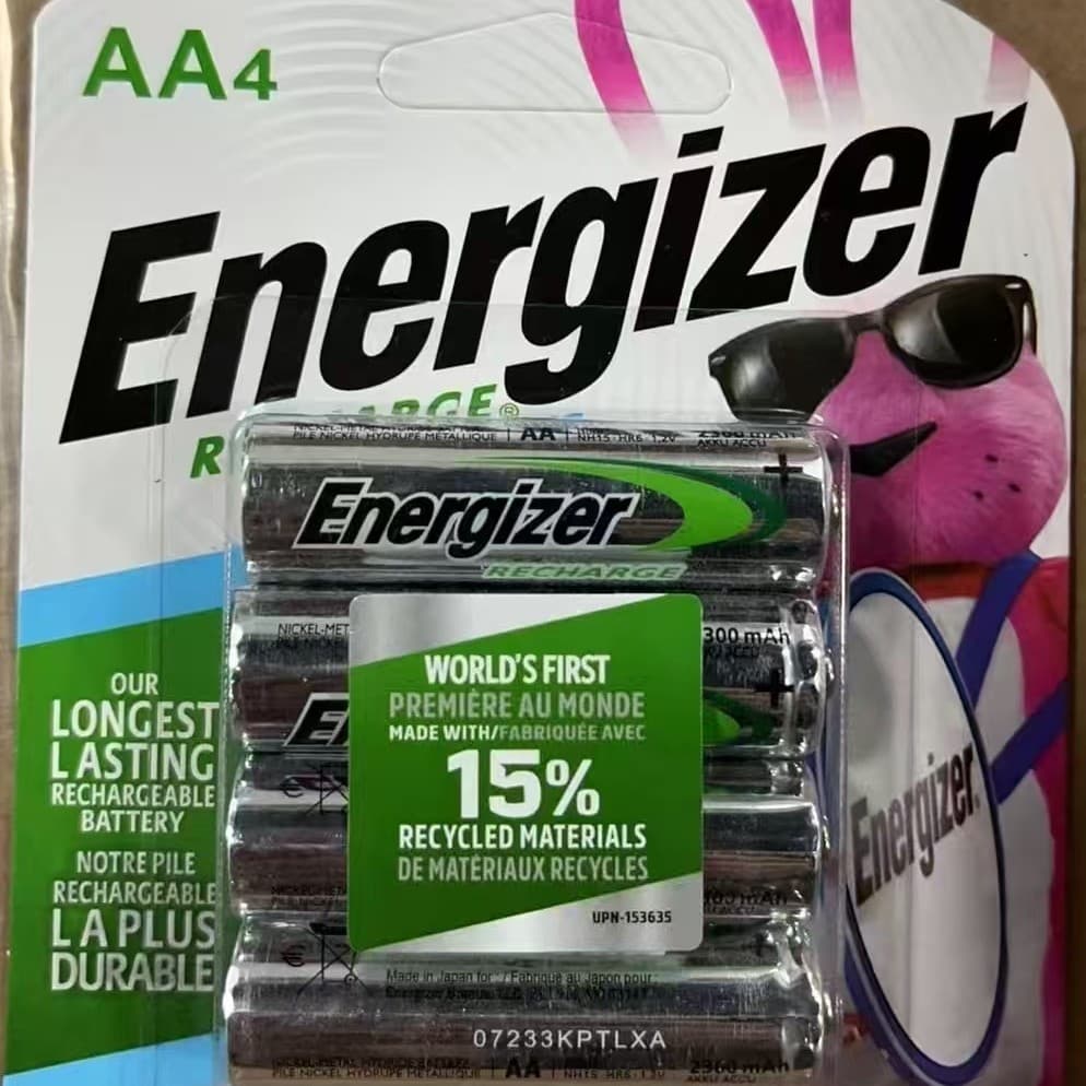Energizer Rechargeable Batteries Size 5/7 Card Pack for Toys Cameras Microphones Remotes High Capacity